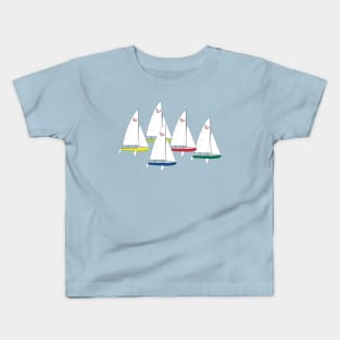 International 505 Sailboats Racing Kids T-Shirt